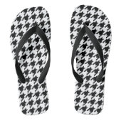 Houndstooth Check Patroon met 8 bits Pixel Teenslippers (Voetbed)