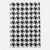 Houndstooth Check Patroon met 8 bits Pixel Theedoek (Verticaal)