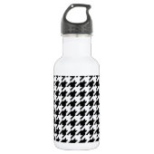 Houndstooth Check Patroon met 8 bits Pixel Waterfles (Voorkant)