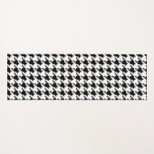 Houndstooth Check Patroon met 8 bits Pixel Yogamat (Voorkant (horizontaal))