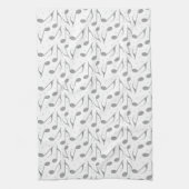 Houndstooth Chic Musical Notes Patroon Theedoek (Verticaal)