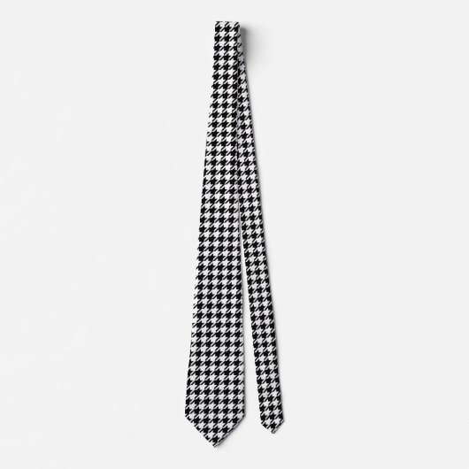 Houndstooth Classic Pattern Stropdas (Voorkant)