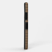 Houndstooth Classic personaliseer Hoesje Brown | Z (Achterkant/rechts)