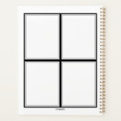 Houndstooth Daily Planner avec votre nom - HAMbWG (Dos)