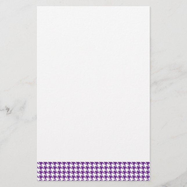 Houndstooth Druif en Wit (Voorkant)