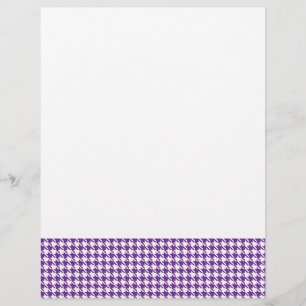 Houndstooth Druif en Wit