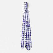 Houndstooth Electrical Lightning Spartern Pattern Stropdas (Achterkant)