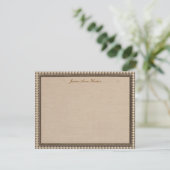Houndstooth Elegant - Aangepaste platte notitiekaa Kaart (Staand voorkant)