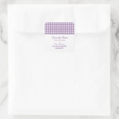 Houndstooth Enregistrer les stickers Date, violet (Sac)