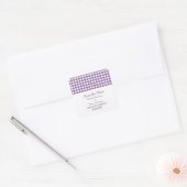 Houndstooth Enregistrer les stickers Date, violet (Enveloppe)
