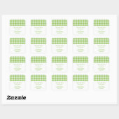 Houndstooth Enregistrer Stickers Date, Vert (Feuille)