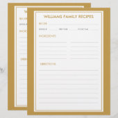 Houndstooth familienaam recept invoegen (Voorkant / Achterkant)