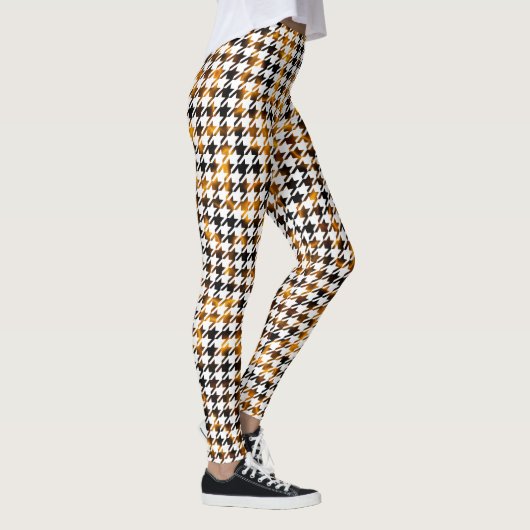 Houndstooth Flames of Plasma Pattern Leggings (Rechts)