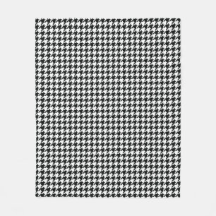 Houndstooth Fleece Blanket Deken