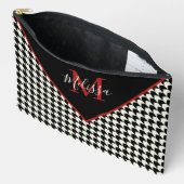 Houndstooth gepersonaliseerd  etui (Open)