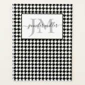 Houndstooth gepersonaliseerde planner (Voorkant)