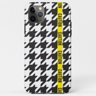 Houndstooth Gewikkeld in Voorzichtigheid iPhone 11 Pro Max Hoesje