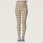 Houndstooth Giraffe Fur Pattern Leggings (Voorkant)