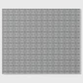 Houndstooth Gray Tweed Cadeaupapier (Vlak)