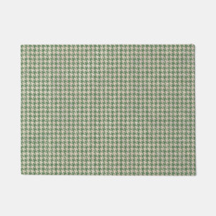Houndstooth groen patroon deurmat