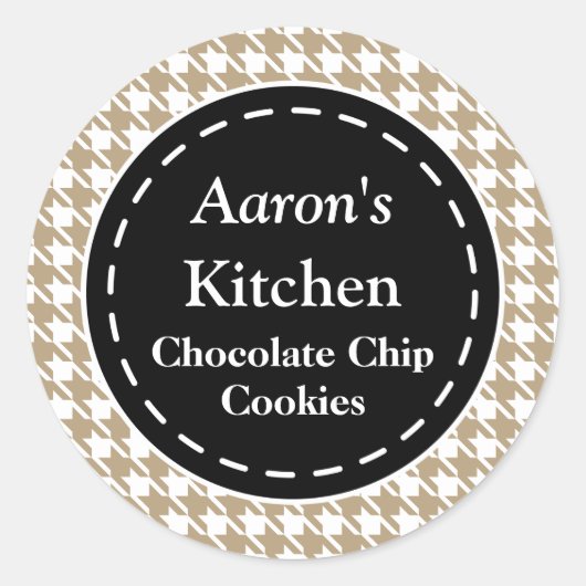 Houndstooth keuken Stickers (Voorkant)
