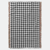 Houndstooth klassiek wevingspatroon deken (Voorkant Verticaal)