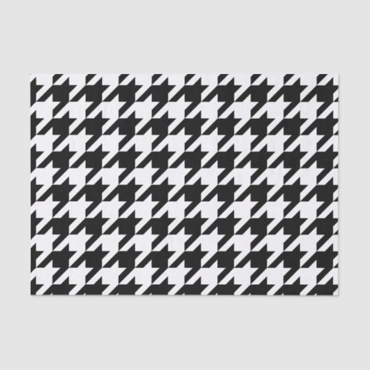 Houndstooth klassiek wevingspatroon tissuepapier (Voorkant)