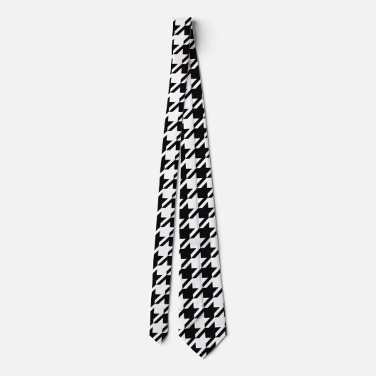 Houndstooth Large Classic Motif Cravate (Dos)