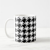 Houndstooth Large Classic Pattern Coffee Mok (Links)