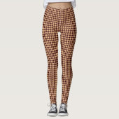HOUNDSTOOTH | LEGGINGS - BROWN (Voorkant)