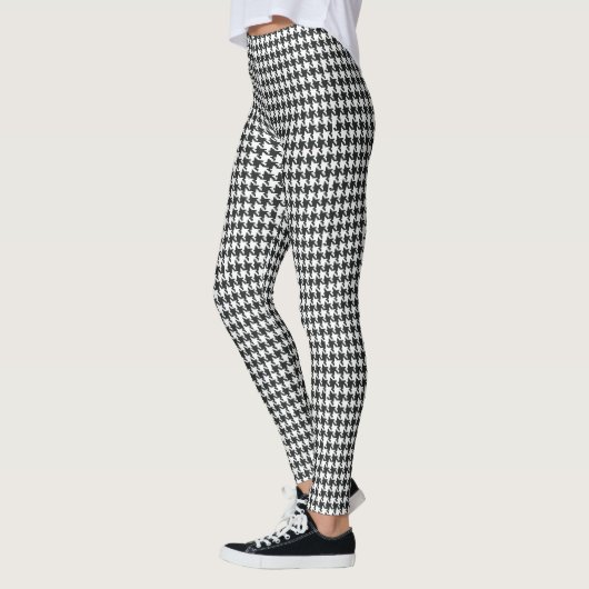 Houndstooth Leggings noir et blanc (Gauche)