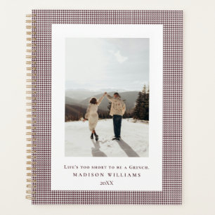 Houndstooth Light Chocolate Cosmos photo cadre