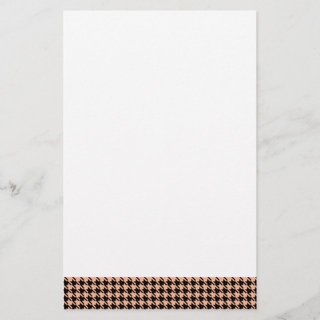 Houndstooth Melon en zwart (Voorkant)