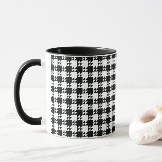 Houndstooth Mok (Met donut)
