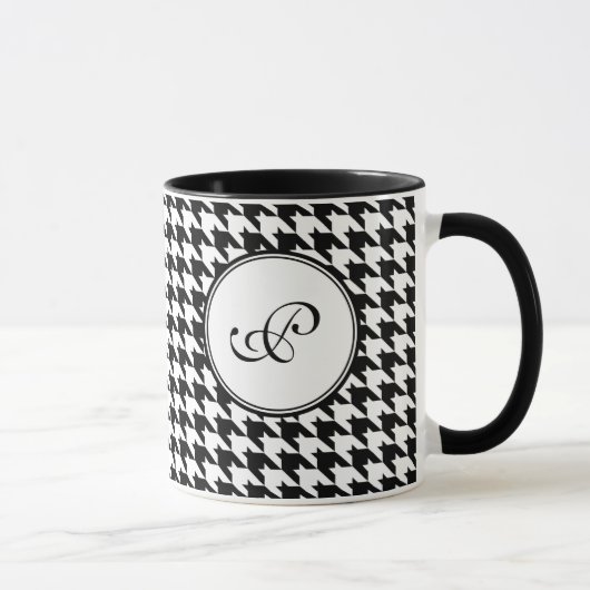 Houndstooth Monogram Mok (Rechts)