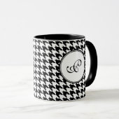 Houndstooth Monogram Mok (Voorkant rechts)