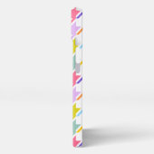 Houndstooth Multicolor + White Big Pattern iPhone Hoesje (Linkerkant)