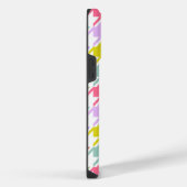 Houndstooth Multicolor + White Big Pattern iPhone Hoesje (Rechterkant)