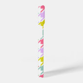 Houndstooth Multicolor + White Big Pattern iPhone Hoesje (Rechterkant)