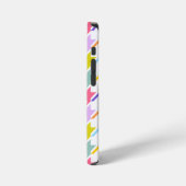 Houndstooth Multicolor + White Big Pattern iPhone Hoesje (Linkerkant)