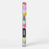 Houndstooth Multicolor + White Big Pattern iPhone Hoesje (Rechterkant)