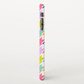Houndstooth Multicolor + White Big Pattern iPhone Hoesje (Linkerkant)