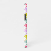 Houndstooth Multicolor + White Big Pattern iPhone Hoesje (Rechterkant)