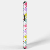 Houndstooth Multicolor + White Big Pattern iPhone Hoesje (Rechterkant)