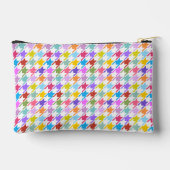 Houndstooth Multicolor+White Pattern Etui (Achterkant)