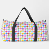 Houndstooth Multicolor+White Pattern Plunjezak (Voorkant)