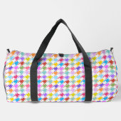 Houndstooth Multicolor+White Pattern Plunjezak (Achterkant)