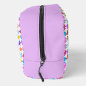 Houndstooth Multicolor+White Pattern Toilettasje (Rechts)