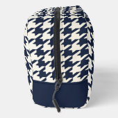 Houndstooth Navy Blauw & Wit Toilettas Toilettasje (Rechts)