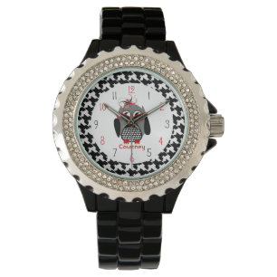 Houndstooth Owl Watch Horloge